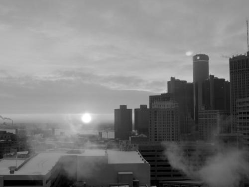 black-and-white-cityscape-buildings-in-detroit-michigan